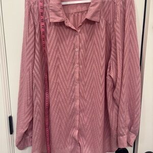Torrid Elegant Pink Button-Up Blouse